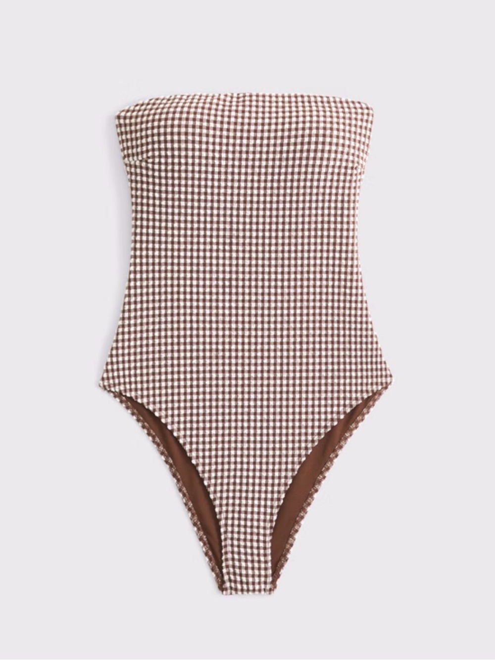 Abercrombie&Fitch Marina One-Piece Crinkle Gingham Swimsuit , XL